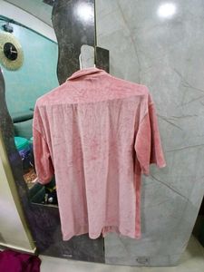 Zara Velvet Oversized Shirt
