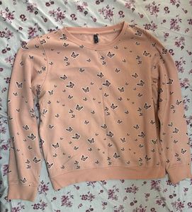 Butterfly Print Crewneck