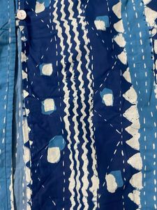 Blue Printed Dress