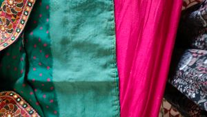 Elegant Green Embroidered Saree