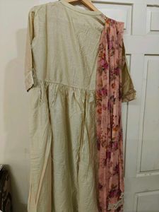 A Line Gathered Kurta Suit Set From Westside