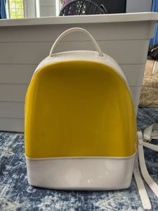 Yellow & White Backpack