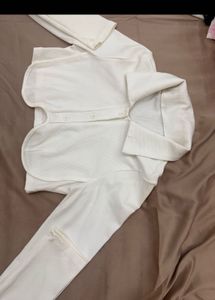 White Cropped Shirt
