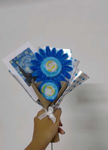 Van Gogh, Fuzzy Wire Flower Bouquet