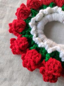 Rose bloom crochet Scrunchie 🌹