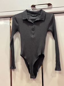 ZARA GREY BODYSUIT- MEDIUM