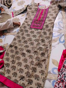 Elephant Print Kurta set