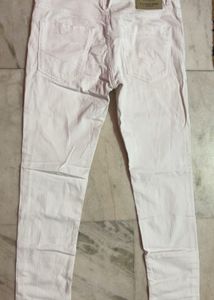 USPA Unisex White Jeans