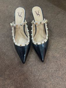 Black Studded Heels