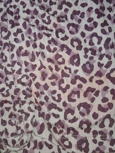 Purple Leopard Print Crop Top