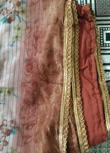 Brown Saree