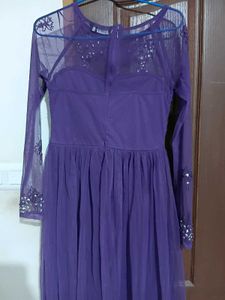 Purple Embellished Dress