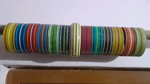 Set Of 13 Wooden Bangles
