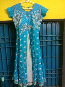 Women Anarkali Kurti With Dupatta.