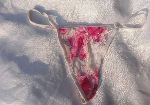 Floral Print Thong