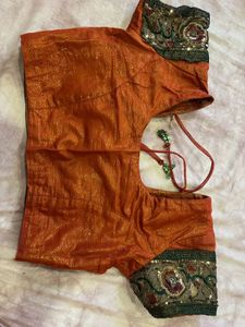 Heavy Net Embroidered Saree with Blouse &amp;Petticoat