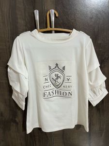 Stylish White Graphic Tee