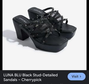 Y2k Date 💕Westside Studded Platform Heels
