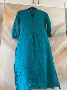 Avaasa Kurta Medium(M) Size,  Sea Green/Teal Color