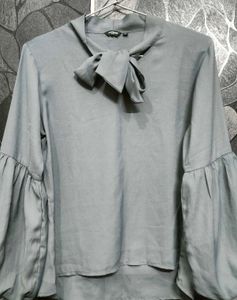 NOI Grey Top for Casual And Office Wear