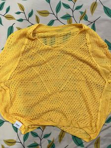 Urbanic Yellow Knit Cover Up