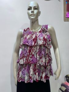 Floral Tiered Top