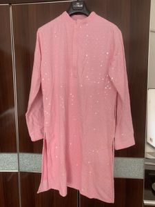 House Of Pataudi Embroiderered Sequinned Kurta