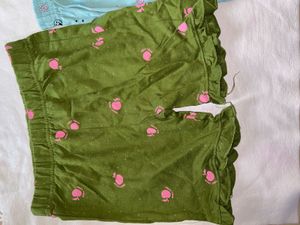 Combo :Girls&#39; Patterned Ruffle Shorts Bundle
