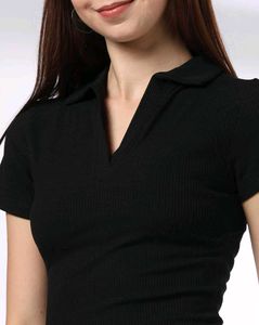 Black Polo Top
