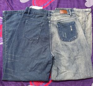 Unique Two-Tone Jeans