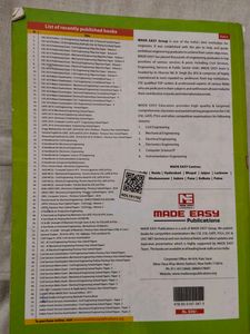 Made Easy Engineering Mathematics For Gate