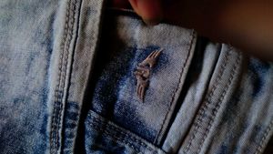 Blue White Faded Colored Denims Jeans For Men