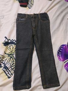 Boys Blue and Black Denim Jeans