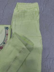 Yellow Chanderi Cotton Woven Design Kurta Sets 😍