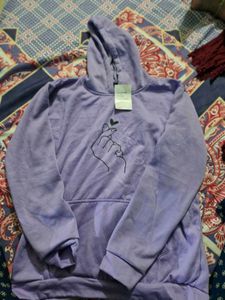 Purple Graphic Hoodie