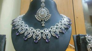 Elegant Purple Stone Jewelry Set