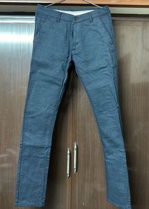 Men's Blue Casual Pants