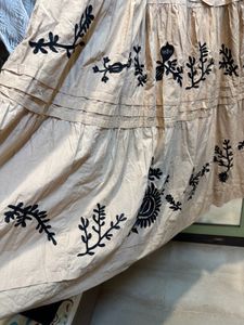 Anthropologie Embroidered Midi Dress