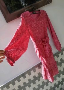 Georgette A-line Mini Dress