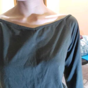 Olive Long Sleeve Top