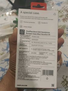 OnePlus Nord CE2 Sandstone Bumper Case Blue