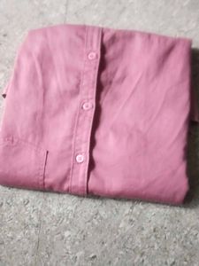 Dusty Rose Button-Down Shirt