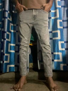Gray Denim Jeans