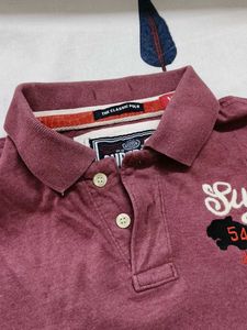Superdry Men Brand Logo Classic Fit Polo Tshirt
