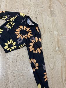 Sunflower Black Mesh Top