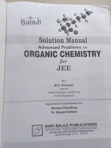 Advanced Problems In Organic Chemistry For Jee