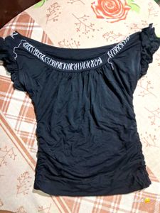 Black Off-Shoulder Top