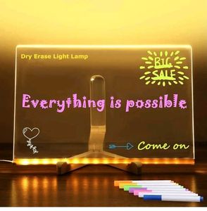 LED Dry Erase Message Board Lamp