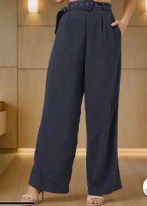 Wide Leg Belted Pants