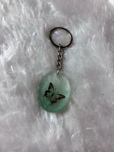 Resin Butterfly Keychain